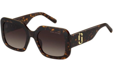Sunglasses - Marc Jacobs - MARC 647/S - 086 (HA) DARK HAVANA // BROWN GRADIENT