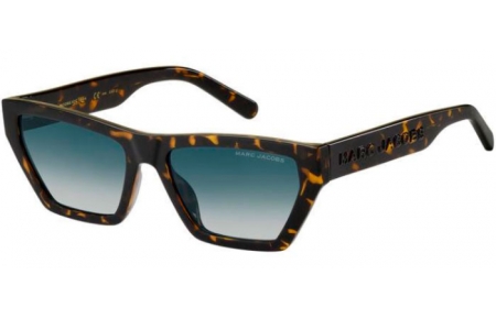 Lunettes de soleil - Marc Jacobs - MARC 657/S - 086 (08) DARK HAVANA // DARK BLUE GRADIENT