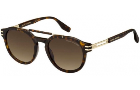 Sunglasses - Marc Jacobs - MARC 675/S - 086 (HA) DARK HAVANA // BROWN GRADIENT