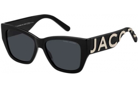 Sunglasses - Marc Jacobs - MARC 695/S - 80S (2K) BLACK WHITE // DARK GREY