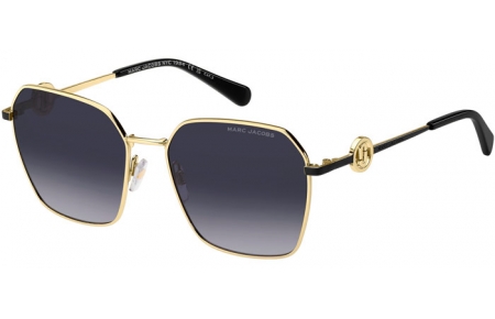 Lunettes de soleil - Marc Jacobs - MARC 729/S - RHL (9O) GOLD BLACK // DARK GREY GRADIENT