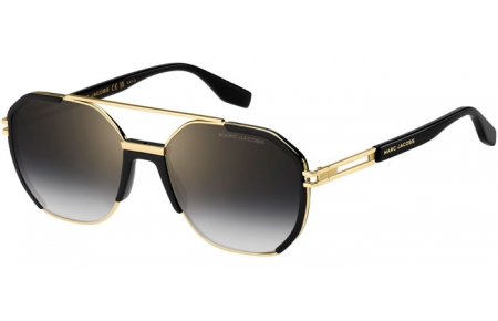 Lunettes de soleil - Marc Jacobs - MARC 749/S - RHL (FQ) GOLD BLACK // GREY GRADIENT GOLD MIRROR