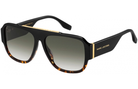 Lunettes de soleil - Marc Jacobs - MARC 756/S - WR7 (9K) BLACK HAVANA // GREEN GRADIEN