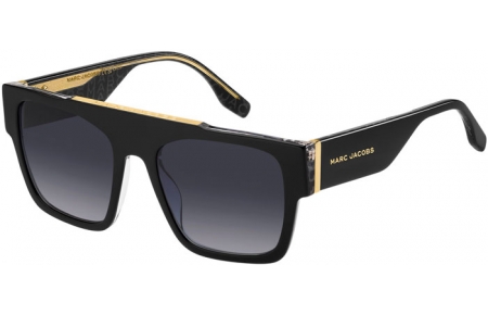 Sunglasses - Marc Jacobs - MARC 757/S - 1EI (9O) BLACK PATTERNED GREY // DARK GREY GRADIENT