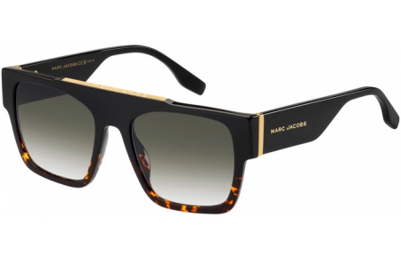 Lunettes de soleil - Marc Jacobs - MARC 757/S - WR7 (9K) BLACK HAVANA // GREEN GRADIENT