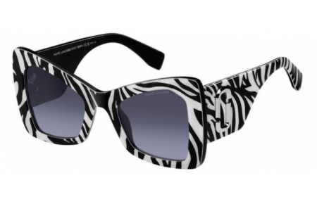 Lunettes de soleil - Marc Jacobs - MARC 761/S - 03K (GB) PATTERNED BLACK WHITE // GREY GRADIENT AZURE