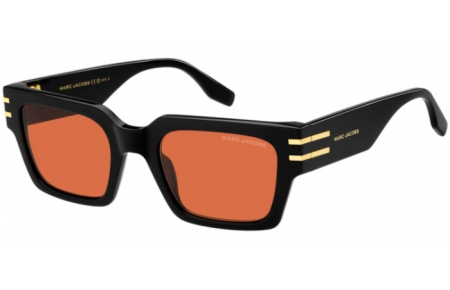 Lunettes de soleil - Marc Jacobs - MARC 787/S - 8LZ (W7) BLACK // ORANGE