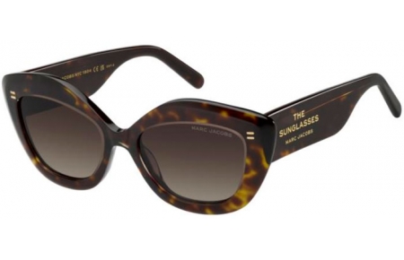 Lunettes de soleil - Marc Jacobs - MARC 800/S - AIO (HA) CRYSTAL HAVANA // BROWN GRADIENT