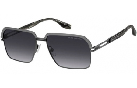 Lunettes de soleil - Marc Jacobs - MARC 839/S - POH (9O) RUTHENIUM GREY HORN // DARK GREY GRADIENT