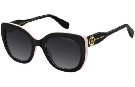 Gafas de Sol - Marc Jacobs - MARC 852/S - 80S (9O) BLACK WHITE // DARK GREY GRADIENT