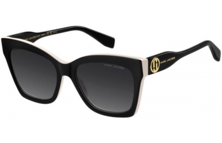 Gafas de Sol - Marc Jacobs - MARC 853/S - 80S (9O) BLACK WHITE // DARK GREY GRADIENT
