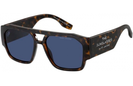 Gafas de Sol - Marc Jacobs - MARC 860/S - 086 (KU) DARK HAVANA // BLUE GREY