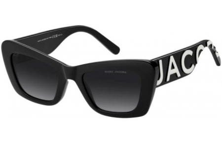 Gafas de Sol - Marc Jacobs - MARC 864/S - 80S (9O) BLACK WHITE // DARK GREY GRADIENT