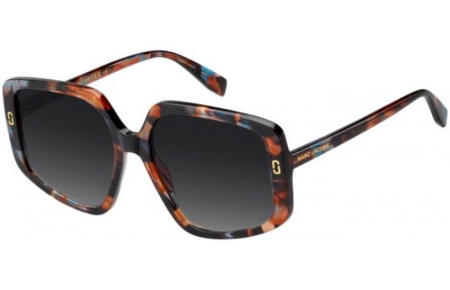 Lunettes de soleil - Marc Jacobs - MJ 1128/S - X8Q (9O) BROWN BLUE HAVANA // DARK GREY GRADIENT