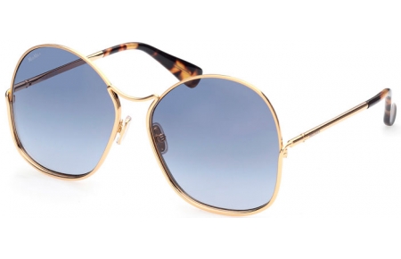 Sunglasses - MaxMara - MM0005 ELSA1 - 30W  SHINY GOLD // BLUE GRADIENT