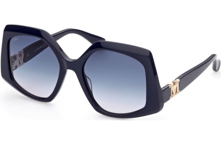 Sunglasses - MaxMara - MM0012 EMME1 - 90W  SHINY BLUE // BLUE GRADIENT