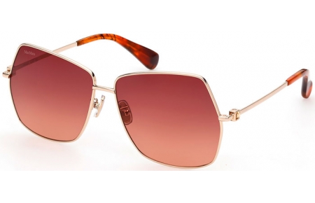 Lunettes de soleil - MaxMara - MM0035-H JEWEL - 30F  SHINY GOLD // BROWN GRADIENT