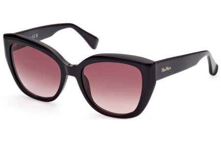 Gafas de Sol - MaxMara - MM0040 LOGO11 - 01B  SHINY BLACK // GREY GRADIENT