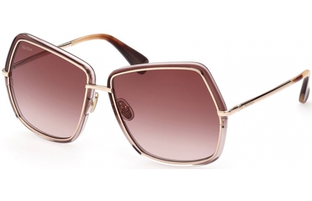 Gafas de Sol - MaxMara - MM0054 ELSA3 - 28F  SHINY GOLD BROWN // BROWN GRADIENT