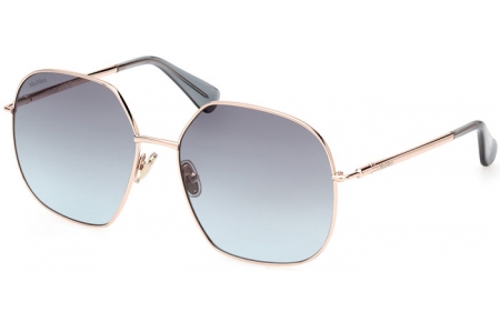 Gafas de Sol - MaxMara - MM0061 DESIGN5 - 28W  SHINY GOLD // BLUE GRADIENT