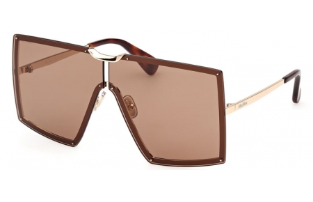 Gafas de Sol - MaxMara - MM0117 - 32E  SHINY PALE GOLD // BROWN