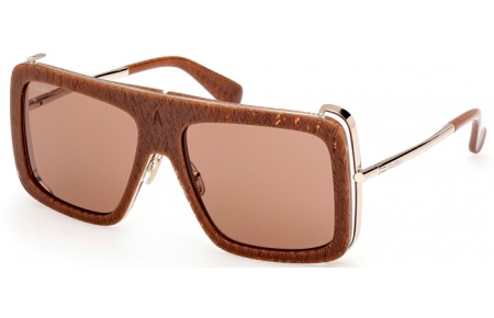 Lunettes de soleil - MaxMara - MM0119 JEAN - 56E  BROWN TEXTURE // BROWN