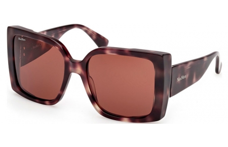 Lunettes de soleil - MaxMara - MM0131 HINGE - 55E  HAVANA // DARK BROWN