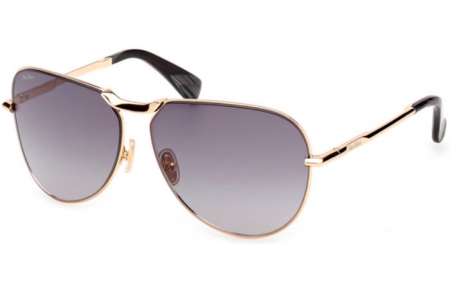 Sunglasses - MaxMara - MM0134 MILLER-2 - 30B  SHINY GOLD // GREY GRADIENT