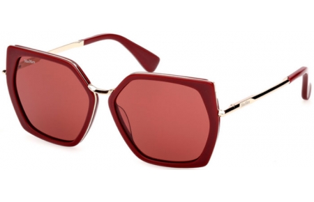 Sunglasses - MaxMara - MM0136 MILLER-5 - 69S  SHINY BORDEAUX // BORDEAUX