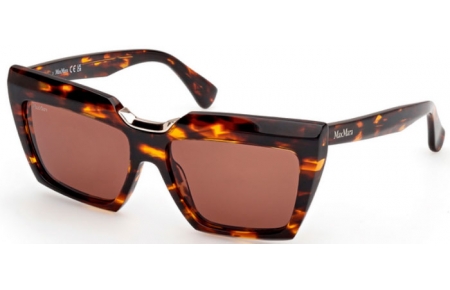 Sunglasses - MaxMara - MM0137 SPARK-7 - 52E  SHINY DARK HAVANA // BROWN