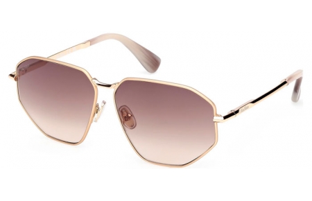 Gafas de Sol - MaxMara - MM0143 MILLER-4 - 32F  SHINY PALE GOLD // BROWN GRADIENT