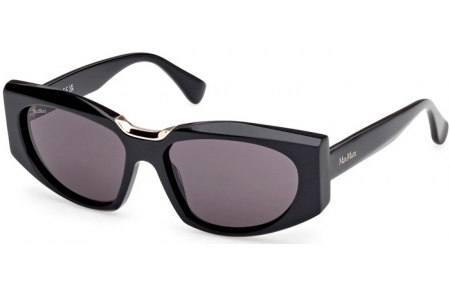 Gafas de Sol - MaxMara - MM0144 SPARK-8 - 01A  SHINY BLACK // SMOKED