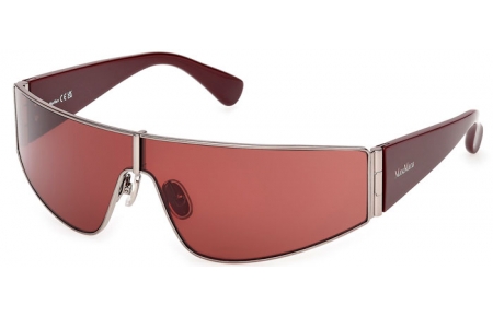 Lunettes de soleil - MaxMara - MM0164 SPACE - 14S  SHINY LIGHT RUTHENIUM // BORDEAUX