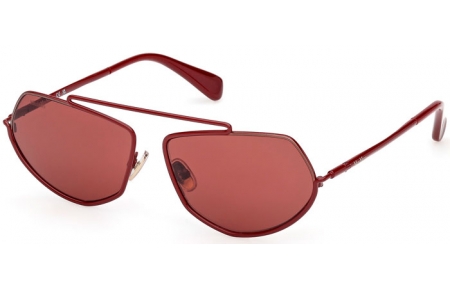 Sunglasses - MaxMara - MM0165 JOEY - 69S  SHINY BORDEAUX // BORDEAUX
