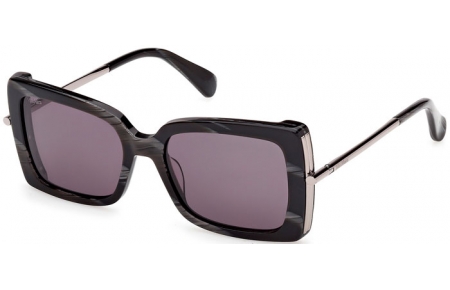 Lunettes de soleil - MaxMara - MM0166 ROQUEBRUNE - 63A  BLACK TORTOISE // GREY