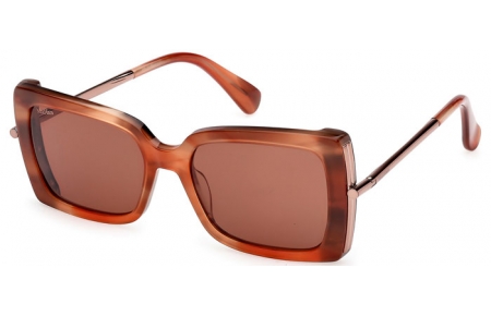 Lunettes de soleil - MaxMara - MM0166 ROQUEBRUNE - 68E  ORANGE TORTOISE // BROWN