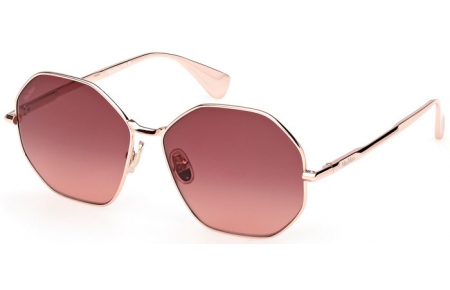Gafas de Sol - MaxMara - MM0168 MILLER - 28F  SHINY ROSE GOLD // BROWN GRADIENT