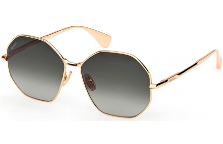 Sunglasses - MaxMara - MM0168 MILLER - 30P  SHINY GOLD // GREEN GRADIENT