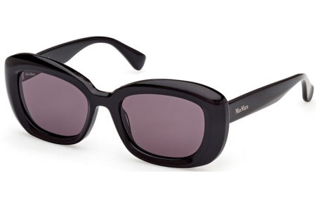 Lunettes de soleil - MaxMara - MM0170 ELIZABETH 1 - 01A  SHINY BLACK // GREY
