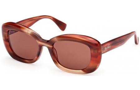 Gafas de Sol - MaxMara - MM0170 ELIZABETH 1 - 68E  STRIPED BROWN // BROWN