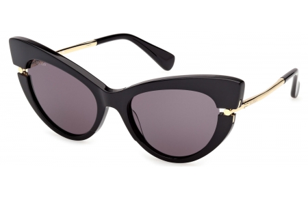 Gafas de Sol - MaxMara - MM0187 - 01A  SHINY BLACK // SMOKE