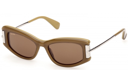 Gafas de Sol - MaxMara - MM0189 - 95N  SHINY KHAKI // BROWN
