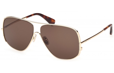 Gafas de Sol - MaxMara - MM0190 - 32E  SHINY PALE GOLD // BROWN