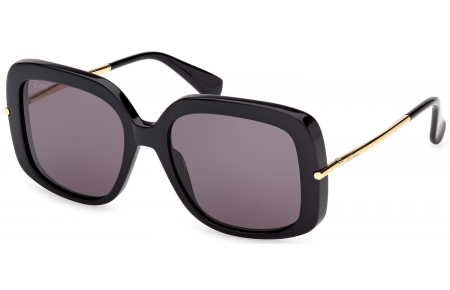 Gafas de Sol - MaxMara - MM0195 - 01A  SHINY BLACK // SMOKE