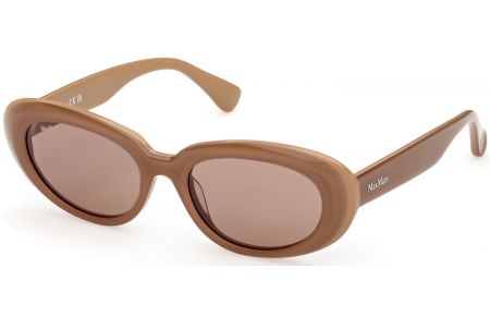 Gafas de Sol - MaxMara - MM0196 - 46E  SHINY LIGHT BROWN // BROWN