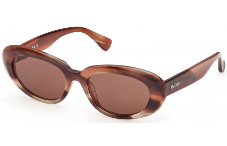Gafas de Sol - MaxMara - MM0196 - 68E  STRIPED LIGHT BROWN // BROWN