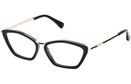 Lunettes de vue - MaxMara - MM5152 - 001  SHINY BLACK PALE GOLD