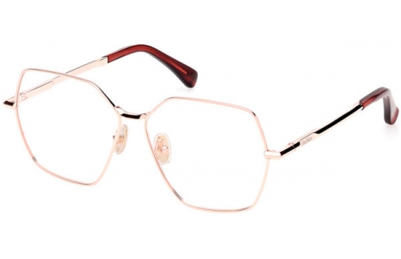 Lunettes de vue - MaxMara - MM5154 - 033  SHINY PALE GOLD BROWN