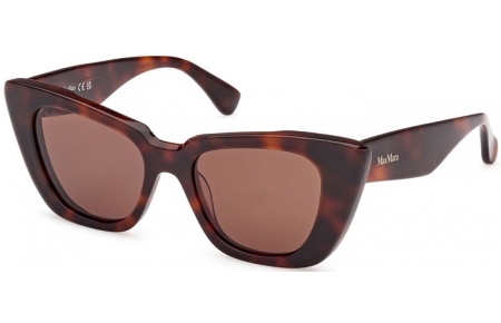 Sunglasses - MaxMara - MM0099 GLIMPSE5 - 52E  DARK HAVANA // BROWN