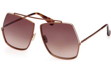 Sunglasses - MaxMara - MM0006 ELSA - 48F  SHINY BROWN // BROWN GRADIENT